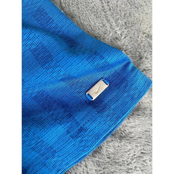 Men’s Nike Dri‑FIT Victory Golf Polo L Bright Blue Short Sleeve – Excellent - Picture 5 of 10